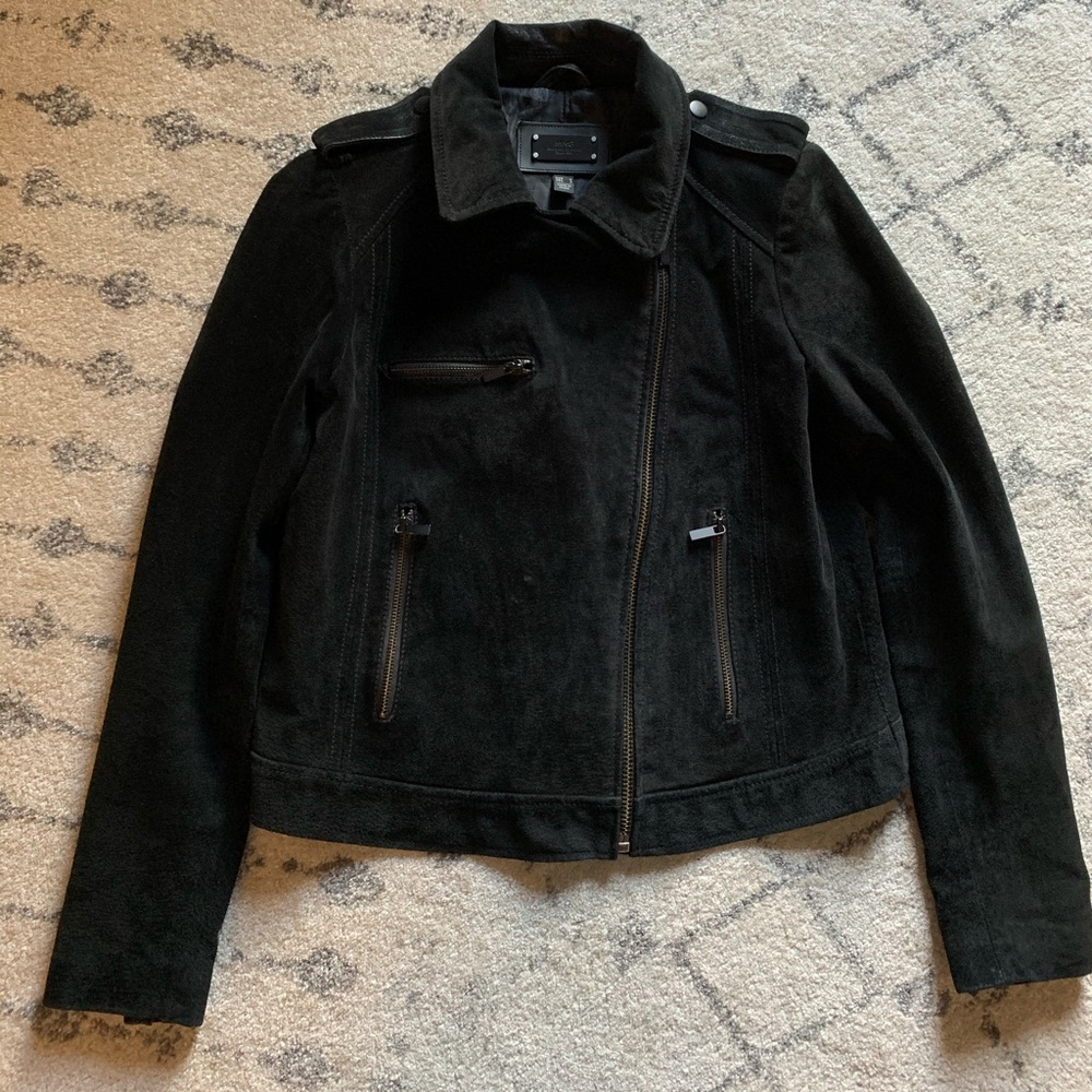 Mango Suede Leather Jacket